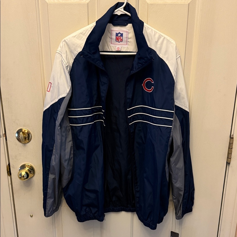 NFL Men's Navy and Silver Windbreaker